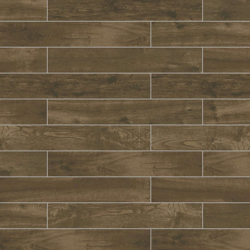 American Olean Creekwood - Walnut Brook, Plank, 6X36, Matte (CW98) - Walnut Brook