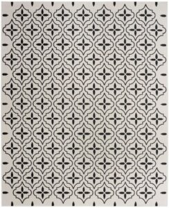 Nourison Nourison Essentials NRE04 5' x 7' Ivory Black Modern Rug -