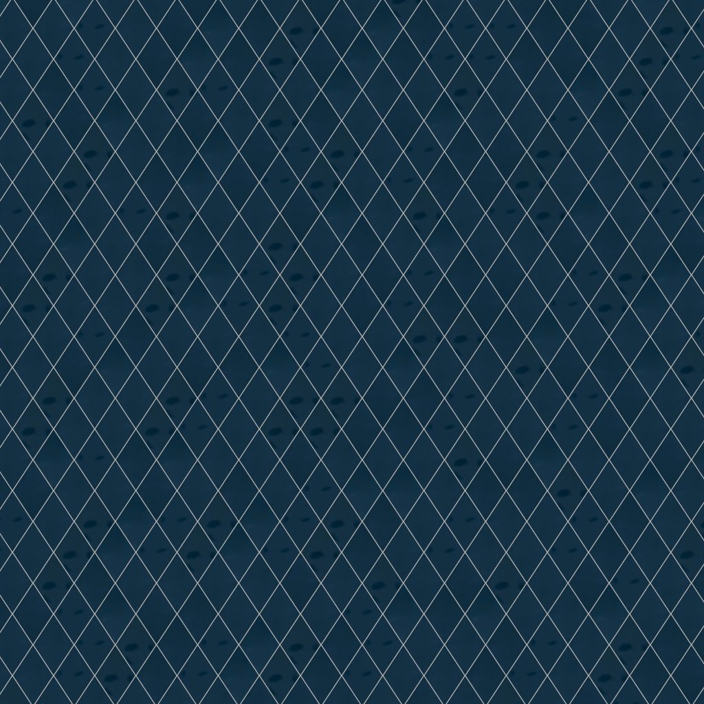 American Olean Playscapes - Midnight Blue, Harlequin, 3X6, Undulated, Glossy (PS76) - Midnight Blue