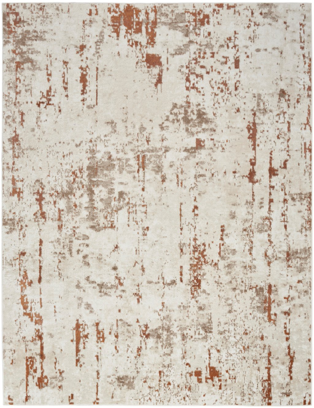Nourison Home Nourison Concerto CNC01 6' x 9' Ivory Rust Modern Indoor Rug
