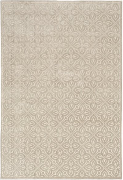 Nourison Home Nourison Washable Charm WCH03 5' x 7' Silver Ivory Contemporary Indoor Rug - 6' x 9'