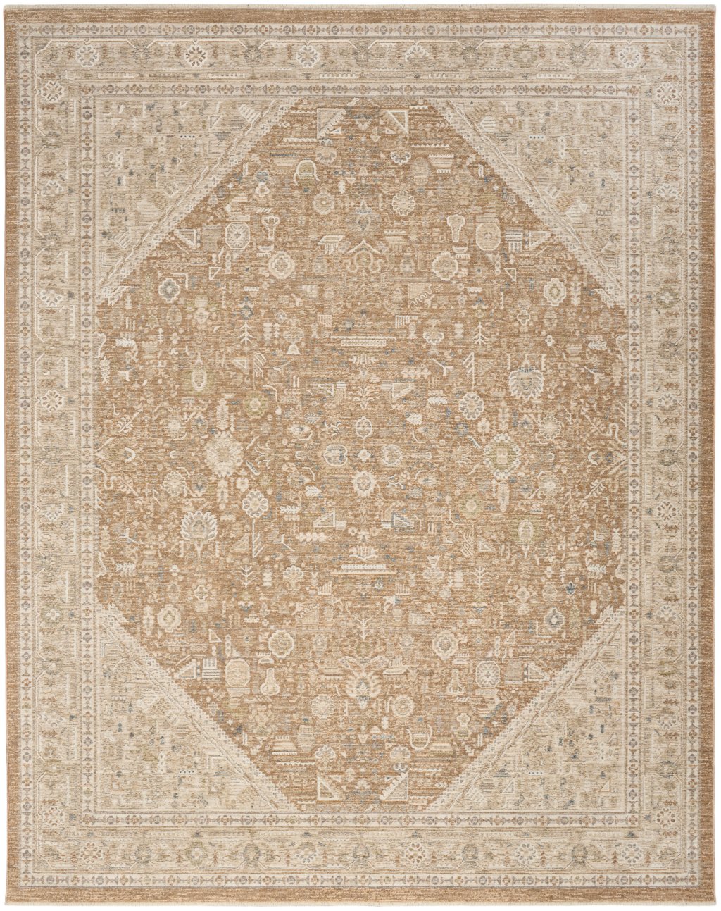 Nourison Home Nourison Retreat RET03 7'10" x 10' Mocha Vintage Indoor Rug