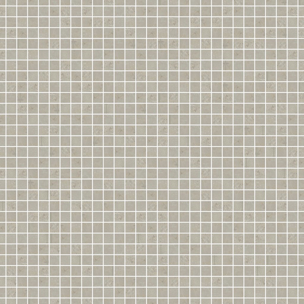 Qualis Ceramica QU Elevation Erice Taupe 2X2 Mosaic - Light Grey