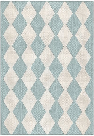 Nourison Home Nourison Positano POS04 8' x 10' Aqua Modern Rug - 4' x 6'