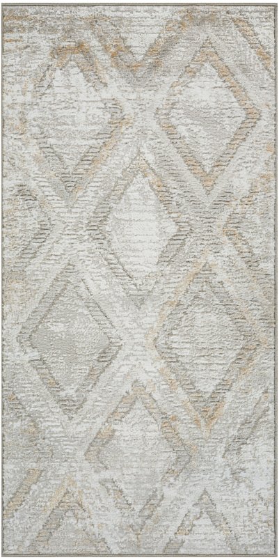Nourison Home Nourison Dekor DEK05 7'10" x 9'10" Grey Modern Indoor Rug - 2' x 4'