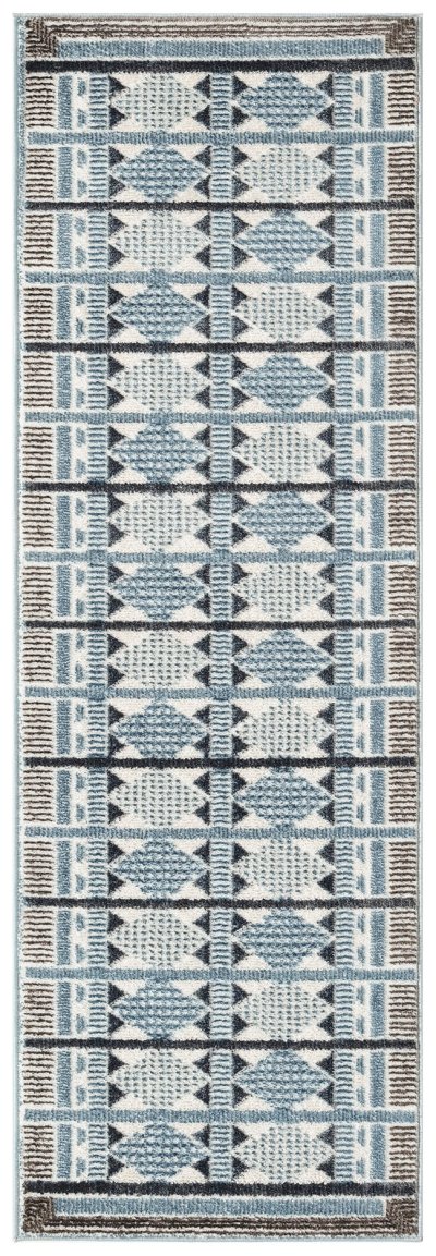 Nourison Home Nourison Nordic NRC06 4' x 6' Blue Modern Indoor Rug - 2' x 6'