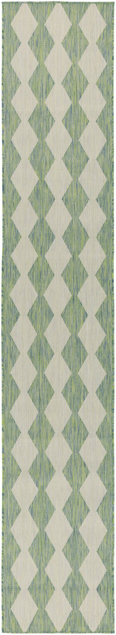 Nourison Home Nourison Positano POS04 7' x 10' Blue Green Modern Rug - 2'2" x 10'