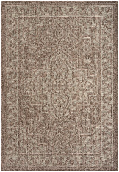 Nourison Home Nourison Tulum TLM05 4' x 6' Brown Outdoor Rug - 6' x 9'
