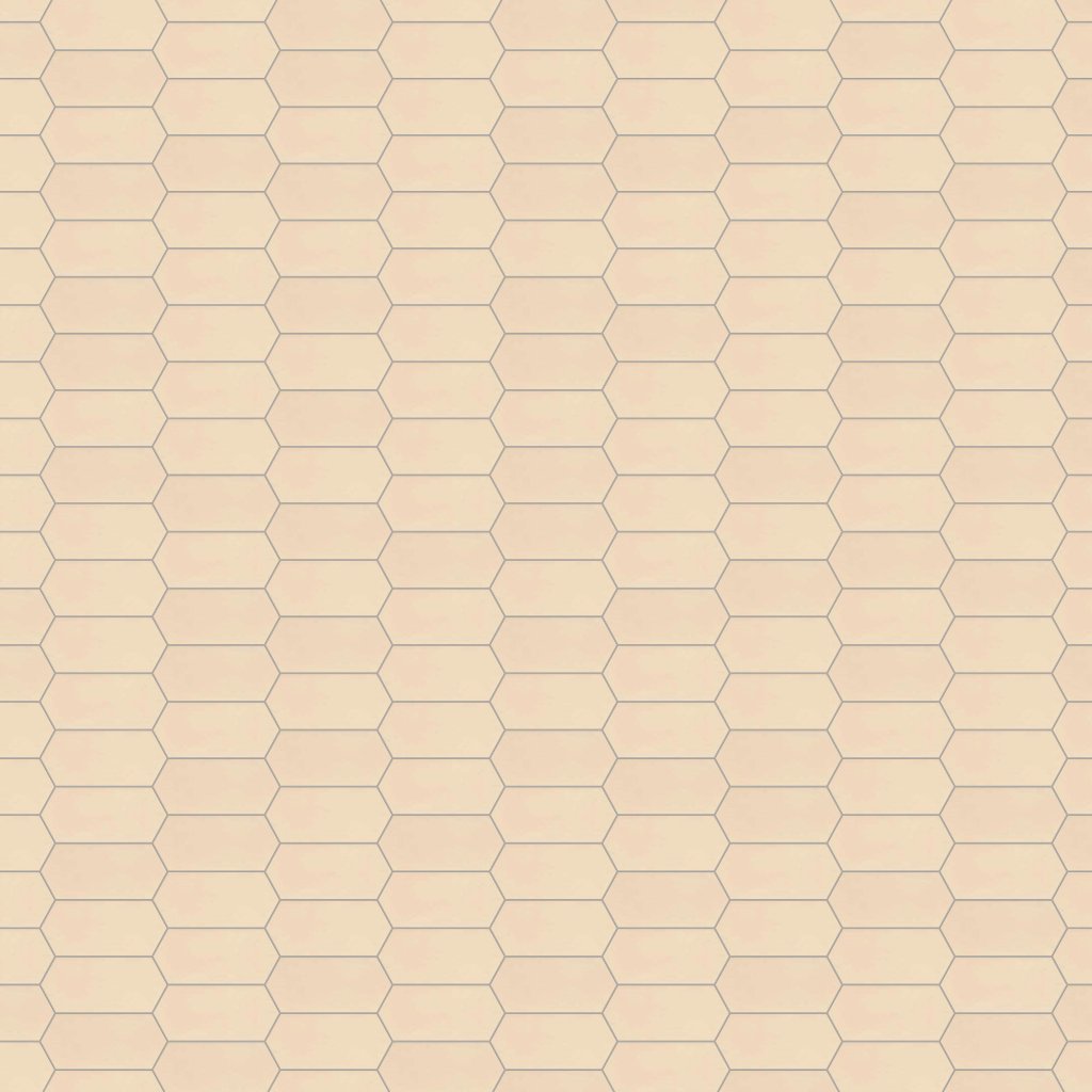 Marble Systems Honey Glossy Picket Ceramic Tile 3x6 - Honey
