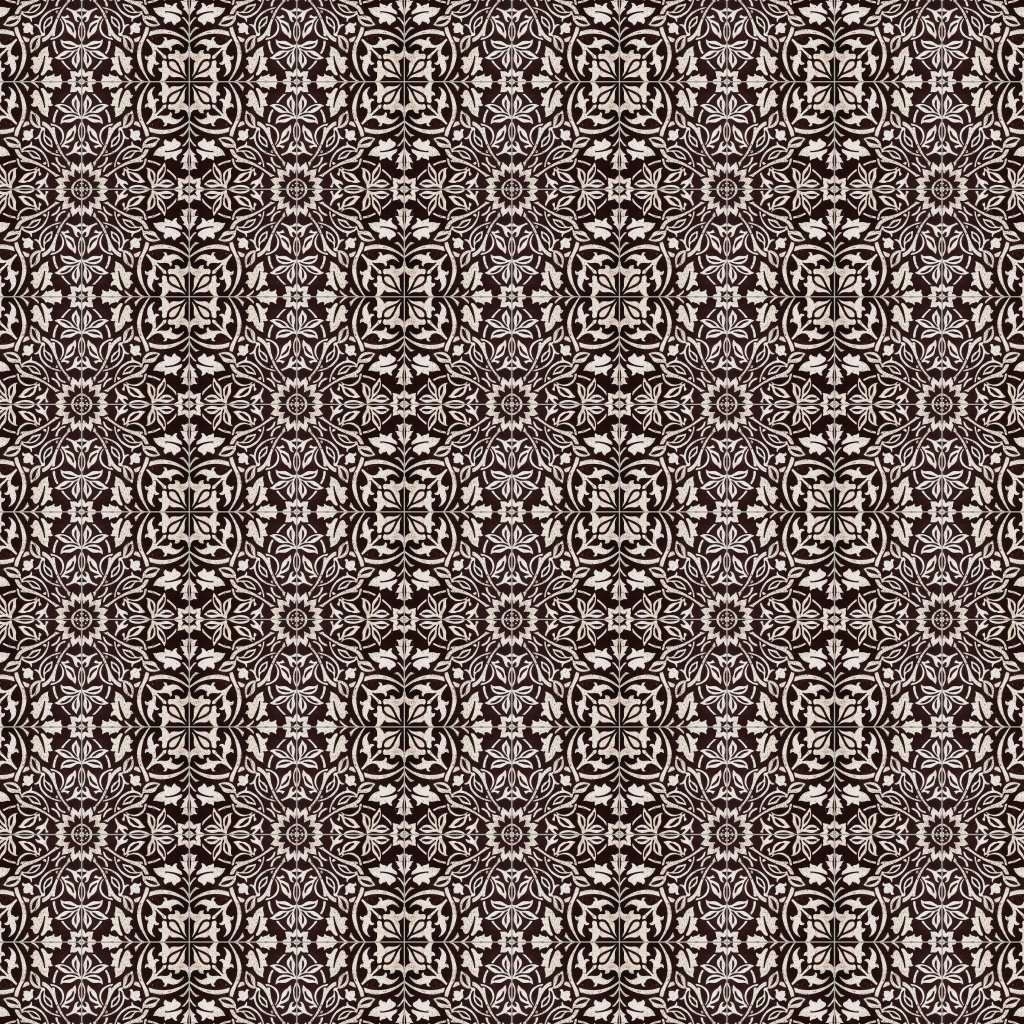 Marble Systems Voysey-20b Glazed Ceramic Tile 6x6 - Voysey-20b
