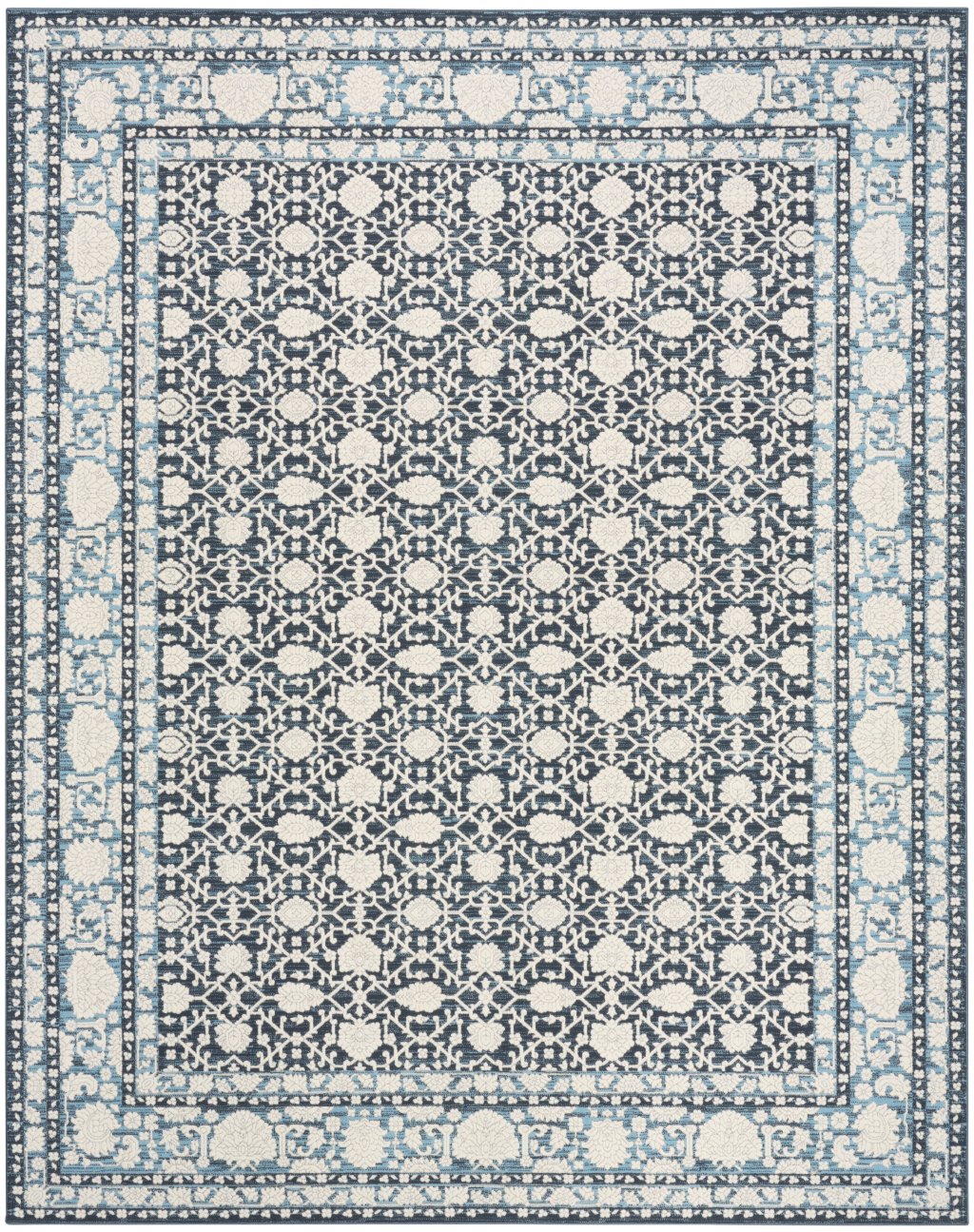 Nourison Home Nourison Grace GCE01 7'10" x 9'10" Blue Vintage Indoor Rug