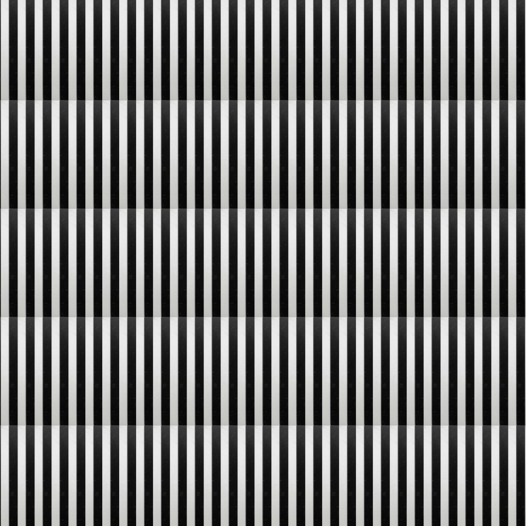 Marble Systems Black, Thassos Honed Mod Stripes Marble Mosaic 11 3/4x12 3/8 - Black