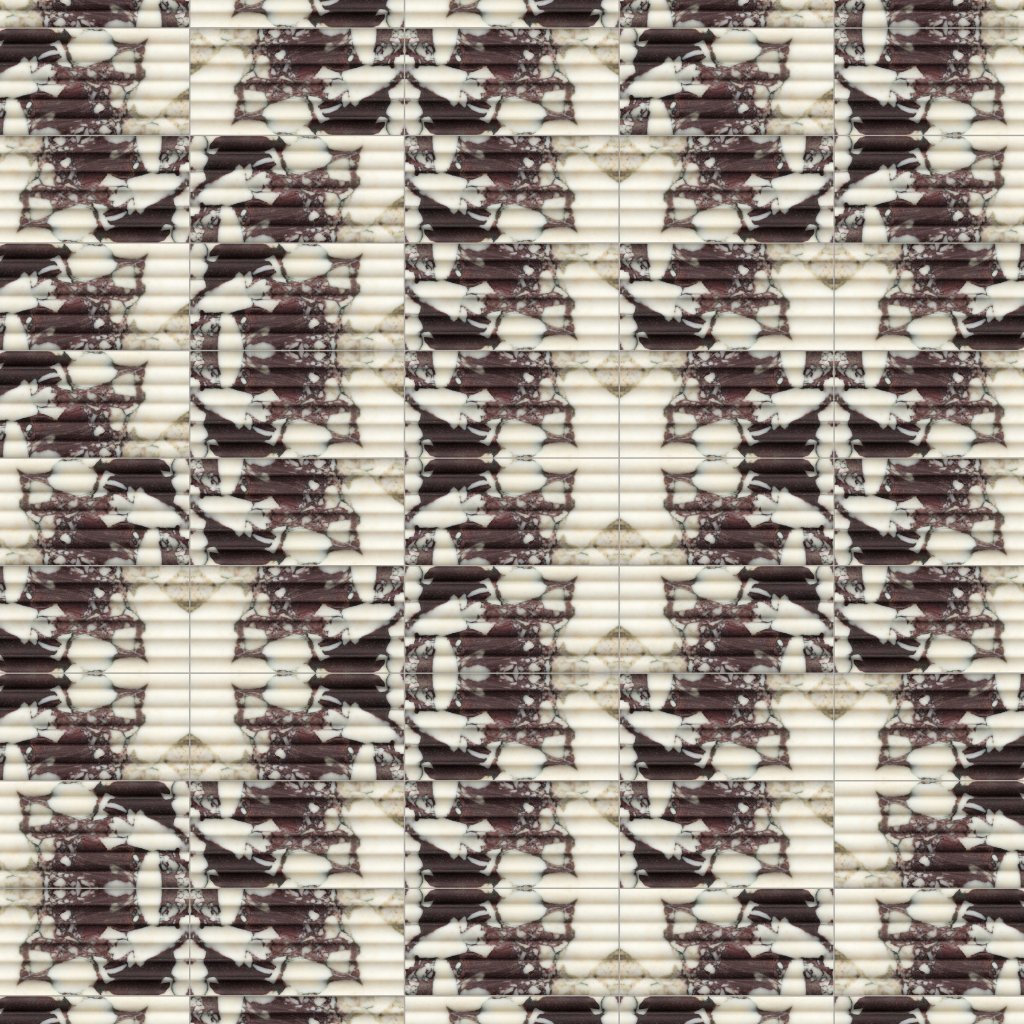 Marble Systems Calacatta Viola Honed Flute Trim Marble Accent Tiles 6x12 - Calacatta Viola