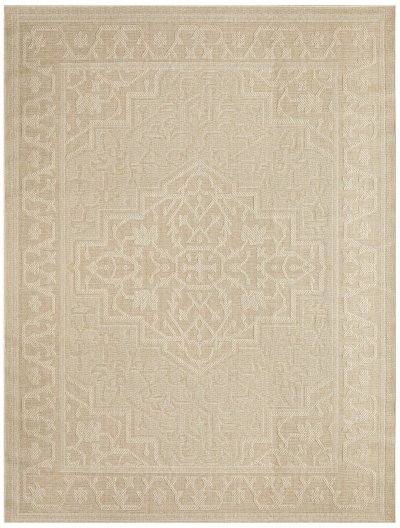 Nourison Home Nourison Tulum TLM05 3' x 5' Cream Outdoor Rug - 8' x 10'