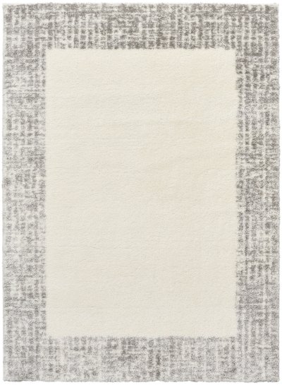Nourison Home Nourison Pacific Shag PCS02 5'3" x 7'3" Ivory Grey Shag Indoor Rug - 7'10" x 9'10"