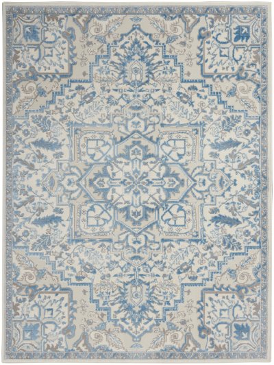 Nourison Home Nourison Elation ETN10 2' x 3' Ivory Blue Bohemian Indoor Rug - 4' x 6'
