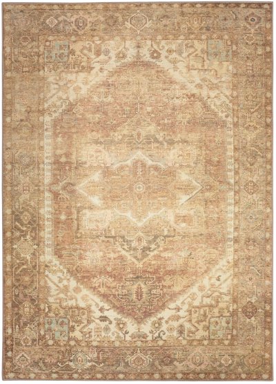 Nourison Home Nourison Vintage Washables VWS14 2'2" x 8' Gold Vintage Indoor Rug - 4' x 6'