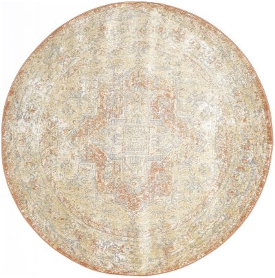 Nourison Home Nourison Nourison Essentials Persian NRE07 2'2" x 7'6" Beige Rust Vintage Rug - 6' Round