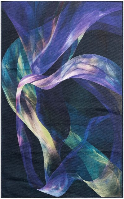 Nourison Home Nourison Nourison Washables NWB16 2'2" x 8' Blue Multicolor Modern Indoor Rug - 3' x 5'