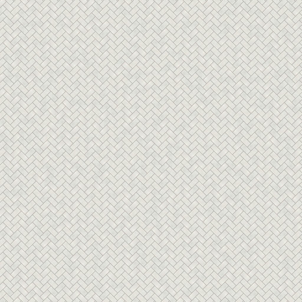Marble Systems Iceberg Polished Herringbone 1x2 Marble Mosaic 11x11 - Iceberg