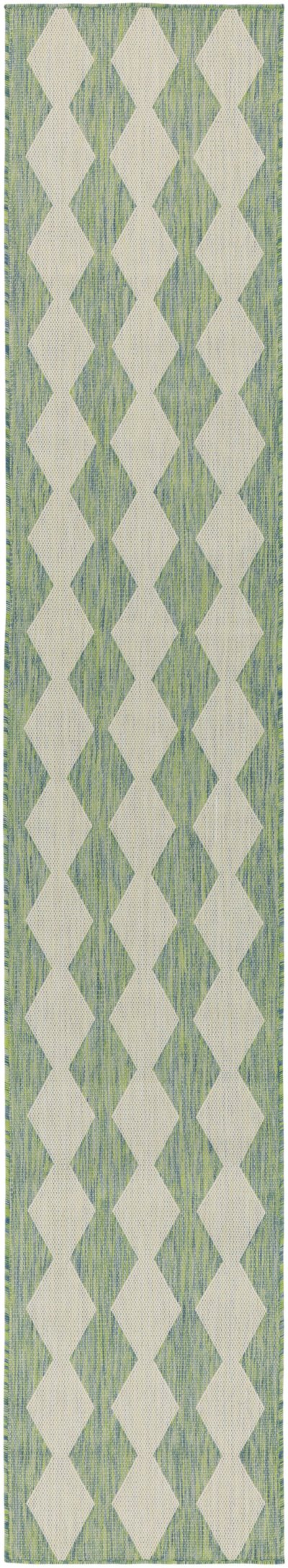 Nourison Home Nourison Positano POS04 7' x 10' Blue Green Modern Rug - 2'2" x 8'