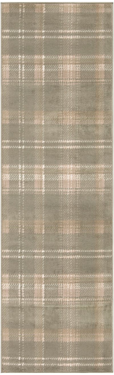 Nourison Home Nourison Grafix GRF03 2'3" x 10' Olive Farmhouse Indoor Rug - 2' x 6'