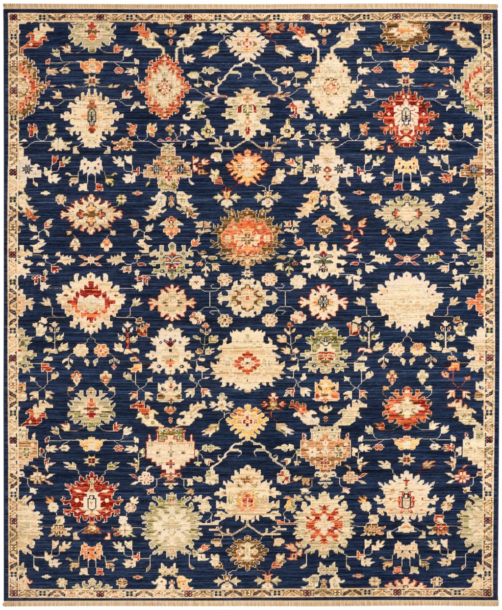 Nourison Home Nourison Antique Bloom ANB01 5'6" x 8'6" Navy Vintage Indoor Rug