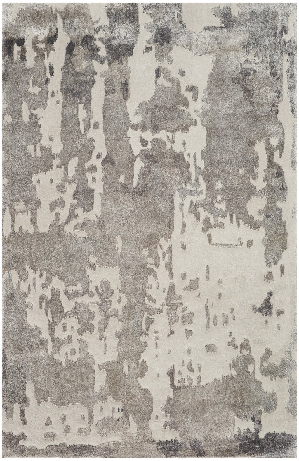 Nourison Home Nourison Prismatic PRS12 3'9" x 5'9" Silver Grey Modern Indoor Rug