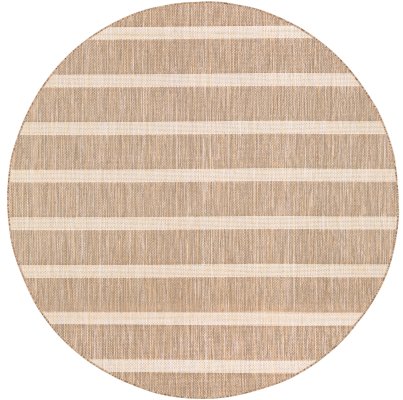 Nourison Home Nourison Positano POS03 9' x 12' Beige Ivory Modern Rug - 4' Round