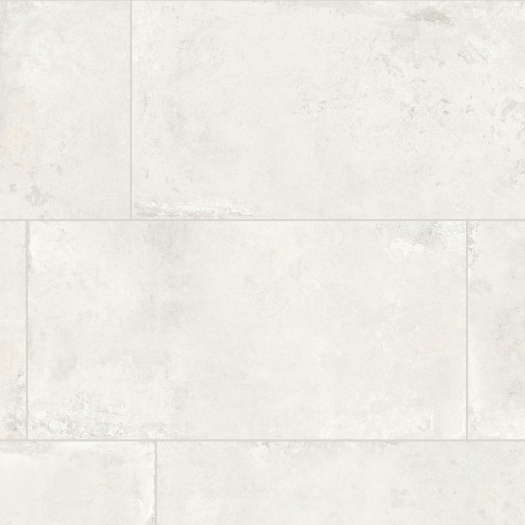 Qualis Ceramica Bridges Whitestone White 24X48F - Cream