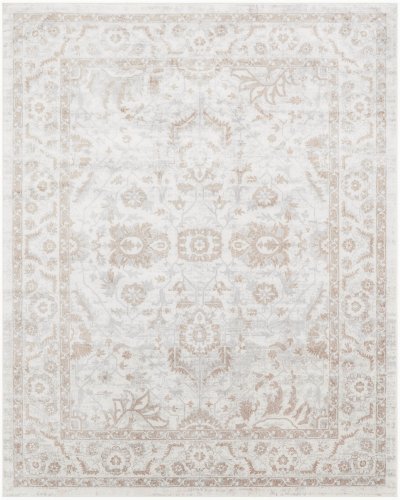 Nourison Home Nourison Astra Machine Washable ASW20 7'10" x 10' Grey Vintage Indoor Rug - 7'10" x 10'