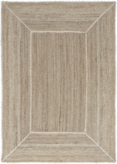 Nourison Home Nourison Terrazzo Jute TRJ01 8' x 10' Natural Grey Farmhouse Indoor Rug - 5' x 7'