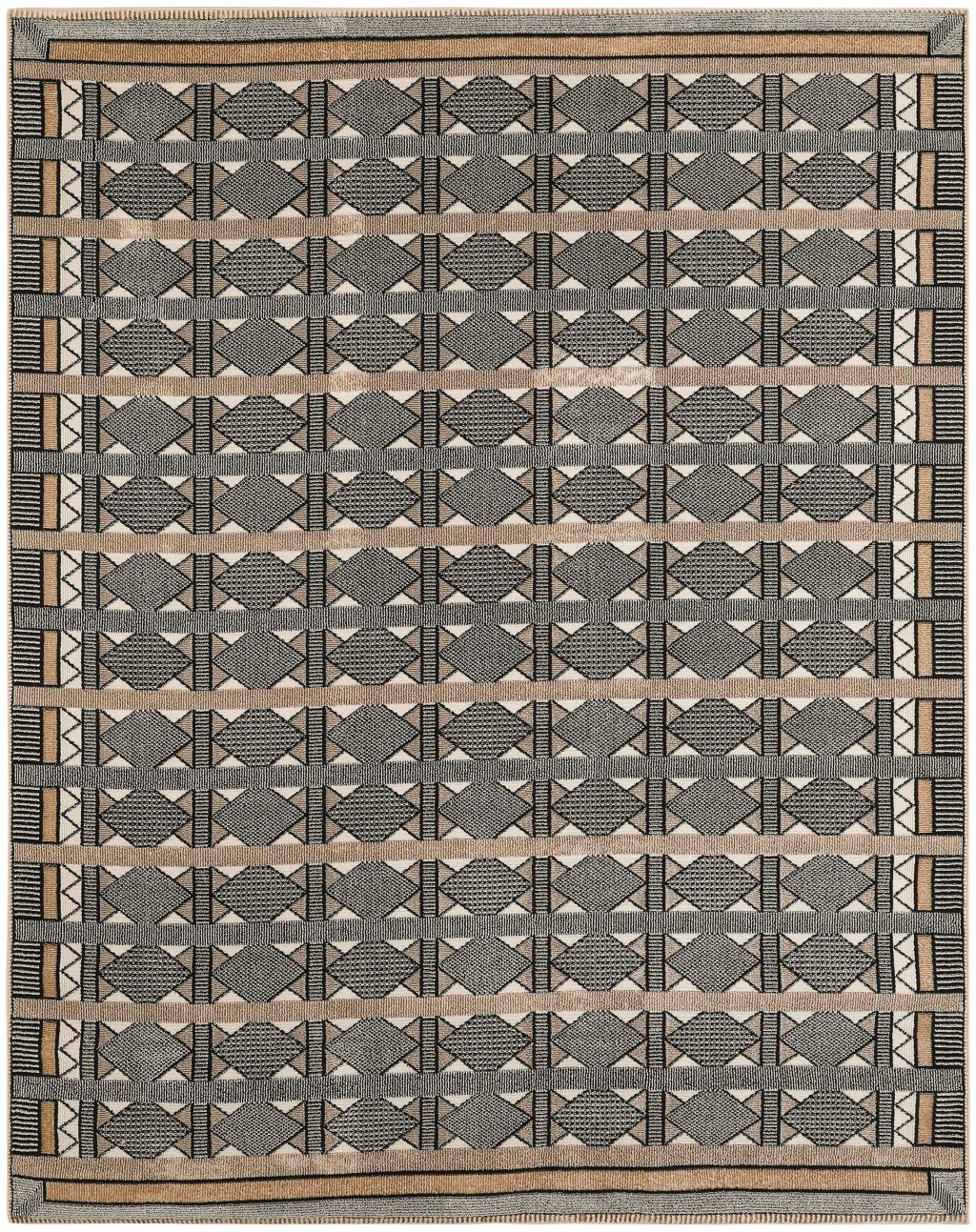 Nourison Home Nourison Nordic NRC06 8' x 10' Ivory Multicolor Modern Indoor Rug