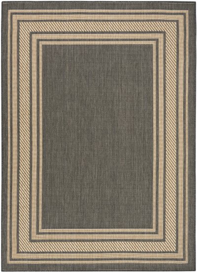 Nourison Home Nourison Horizon Indoor/Outdoor HOZ03 5' x 7' Charcoal Modern Rug - 4' x 6'