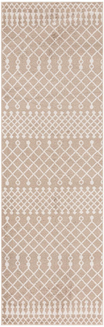 Nourison Home Nourison Astra Machine Washable ASW10 3'3" x 5' Taupe Bohemian Indoor Rug - 2' x 6'