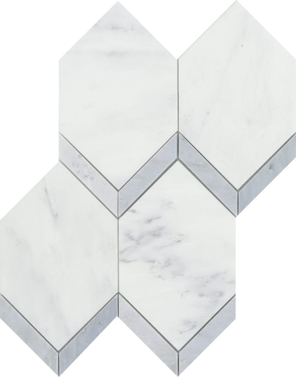 Emser Tile INTRIGUE PICKET POLISHED MOSAIC -MAR - Marble