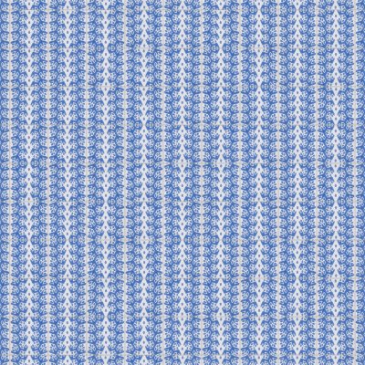 Marble Systems Snow White, Blue Glossy Cecil Stripe Ceramic Tile 6x6 - Snow White, Blue - 6" x 6" x 3/8"