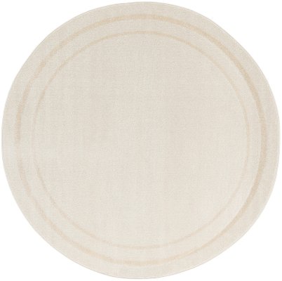 Nourison Home Nourison Nourison Essentials NRE02 6' x Round Ivory Gold Contemporary Rug - 6' Round