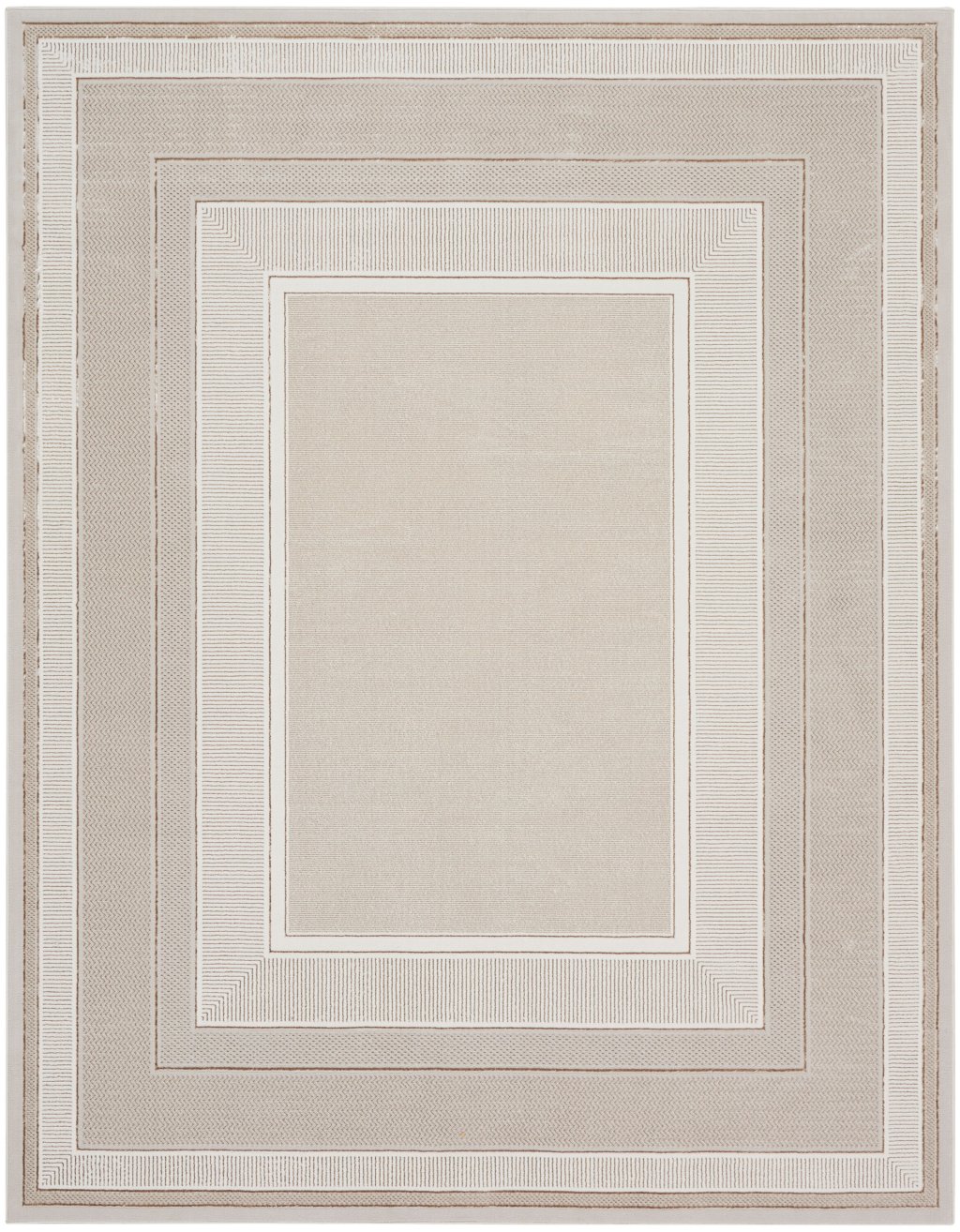 Nourison Home Nourison Glitz GLZ07 7'10" x 9'10" Ivory Modern Indoor Rug