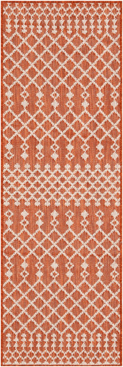 Nourison Home Nourison Positano POS02 7' x 10' Terracotta Modern Rug - 2' x 6'