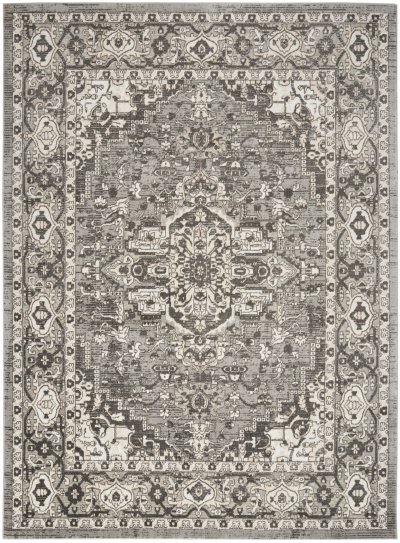 Nourison Home Nourison Concerto CNC05 3'9" x 5'9" Grey Vintage Indoor Rug - 5'3" x 7'3"