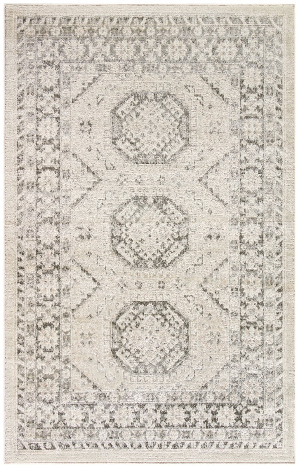 Nourison Home Nourison Serenity Home SRH01 3'11" x 5'11" Ivory Grey Vintage Indoor Rug
