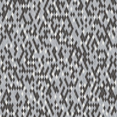 Marble Systems Allure L, Iris Black, Bianco Dolomiti Cl Honed Hazem Marble Mosaic 12x12 - Allure L, Iris Black, Bianco Dolomiti Cl - 12" x 12" x 3/8"