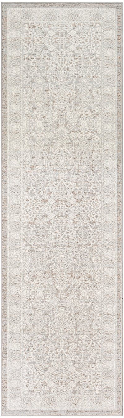 Nourison Home Nourison Renewed RNW01 7'10" x 9'10" Silver Ivory Vintage Indoor Rug - 2'2" x 7'6