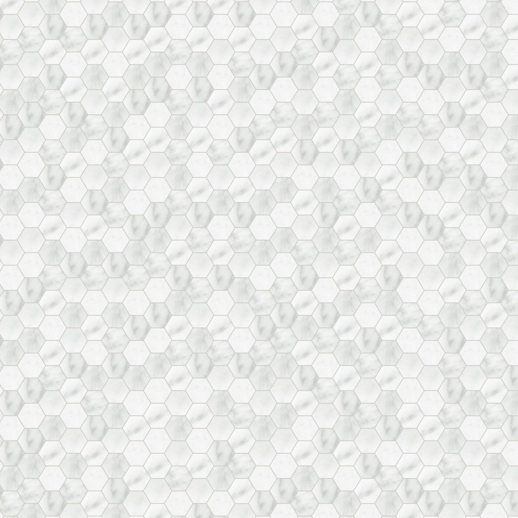 Qualis Ceramica Plata Carrara Abisso 2 Hexagon Matte