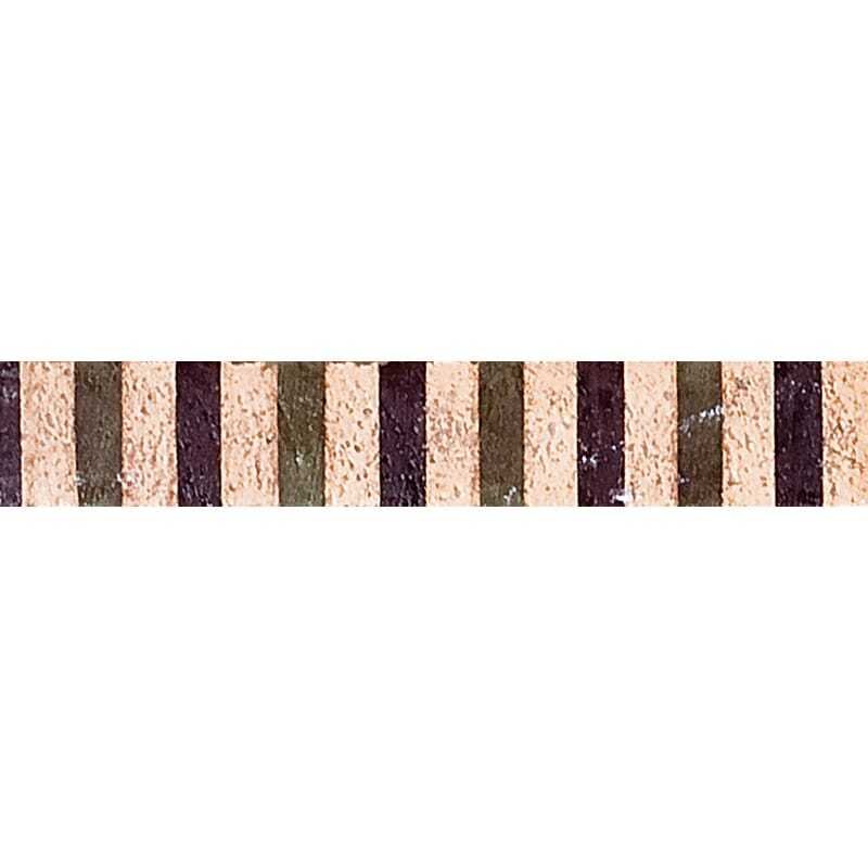 Marble Systems Woodland Burnt Red Glazed Wessex Ceramic Border Tiles 1x6 - Woodland Burnt Red