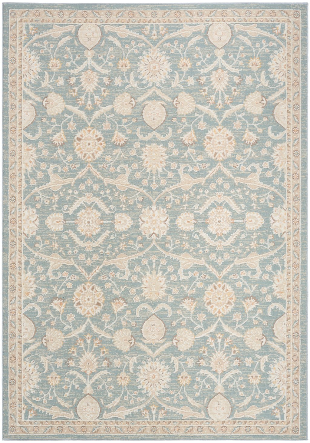 Nourison Home Nourison Isla ISL01 7'10" x 9'10" Blue Vintage Indoor Rug