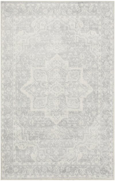 Nourison Home Nourison Astra Machine Washable ASW12 3'3" x 5' Grey Vintage Indoor Rug - 3'3" x 5'