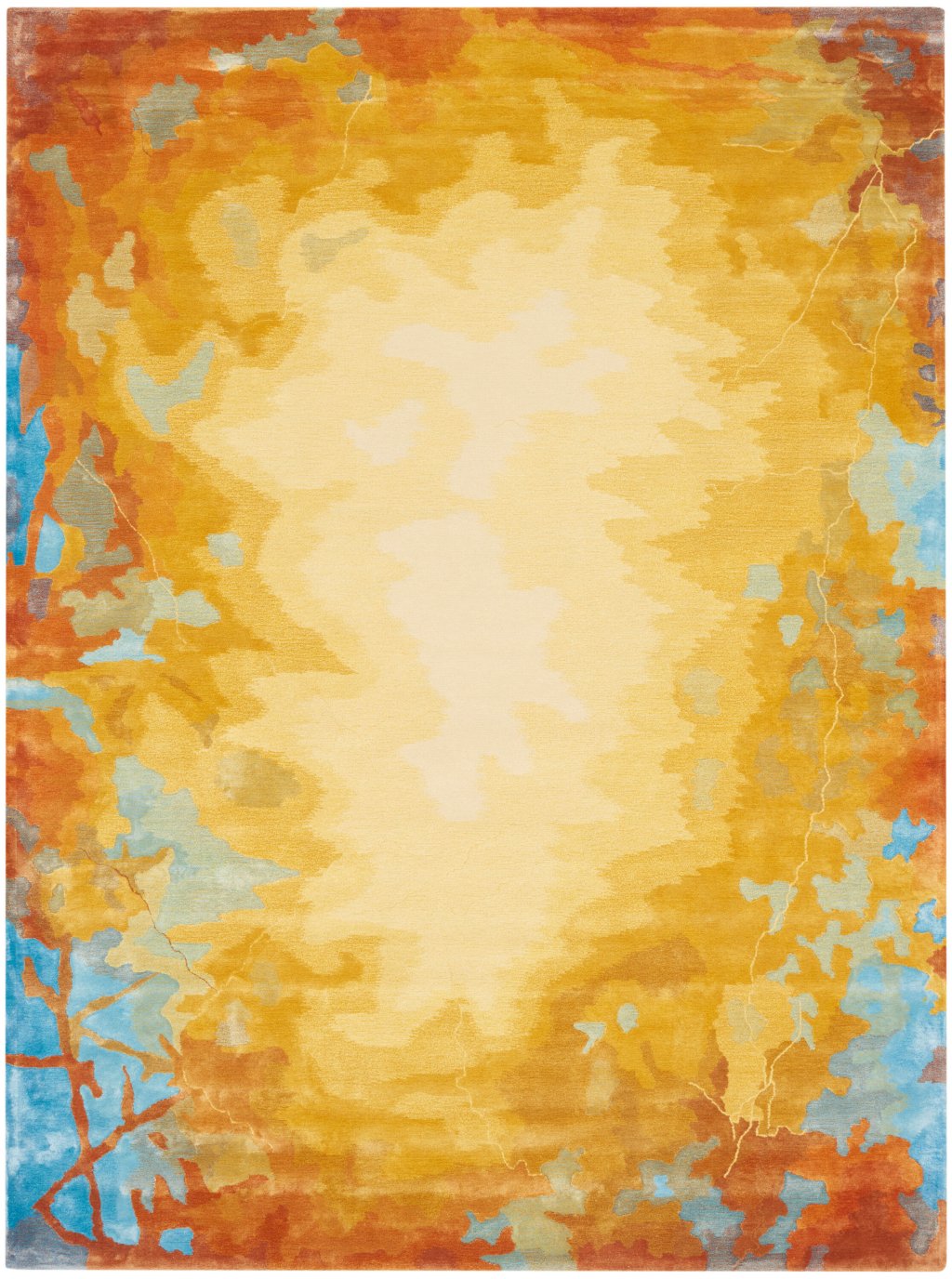 Nourison Home Nourison Prismatic PRS29 9'9" x 13'9" Gold Multicolor Modern Indoor Rug