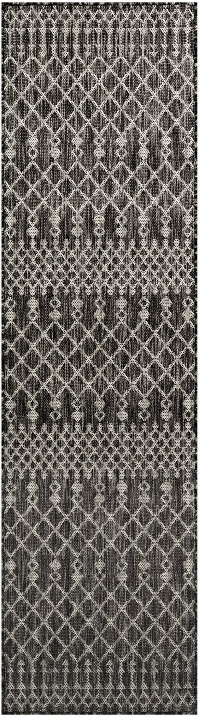 Nourison Home Nourison Positano POS02 12' x 15' Black Modern Rug - 2'2" x 10'